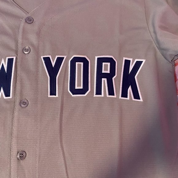 New York Yankees Baseball Jersey Nike MLB Gray - Picture 5 of 10